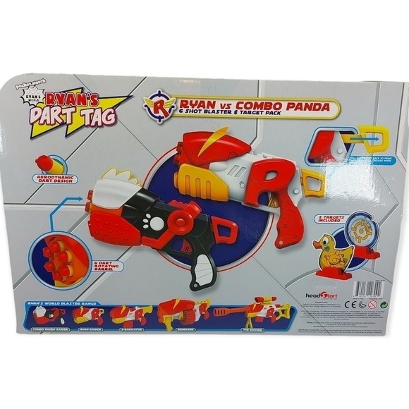 Ryans World Dart Tag Ryan vs Combo Panda 2 Pack Blasters - Picture 6 of 6
